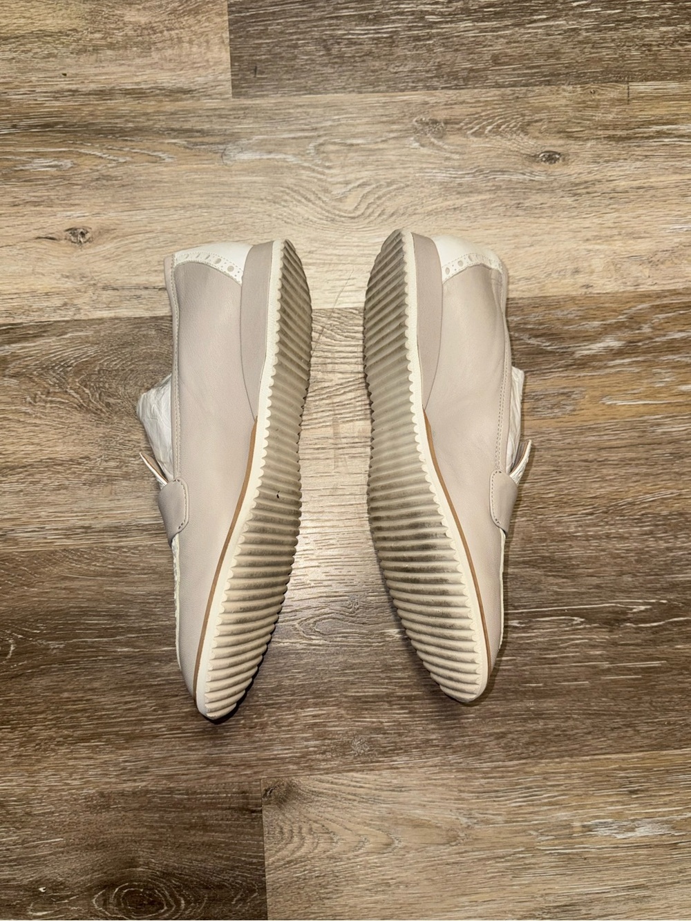 Amalfi by RANGONI Italian white and beige leather loafers - Picture 5 of 8
